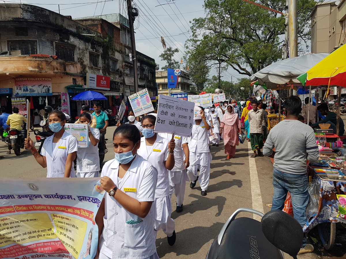 Dsitrict Tuberculosis Officer-Hazaribag (@dto_hazaribag) on Twitter photo Massive awareness campaign at Hazaribag District regarding tuberculosis .
A symbolic march took place today which started from TB Unit Hazaribag, health workers along with NTEP staffs took place in this march.
<a href="/faiz_vbu11/">Johar Hazaribagh</a>
<a href="/tb_tej/">TB Elimination from Jharkhand (TEJ) Network</a>
<a href="/SpeakTB/">REACH</a>
<a href="/ddgtb2017/">DDG - TB | #TBMuktBharat</a> <a href="/TBHDJ/">TB Harega Desh Jeetega</a> @NHM_JHARKHAND <a href="/endTB/">endTB</a> Massive awareness campaign at Hazaribag District regarding tuberculosis .
A symbolic march took place today which started from TB Unit Hazaribag, health workers along with NTEP staffs took place in this march.
<a href="/faiz_vbu11/">Johar Hazaribagh</a>
<a href="/tb_tej/">TB Elimination from Jharkhand (TEJ) Network</a>
<a href="/SpeakTB/">REACH</a>
<a href="/ddgtb2017/">DDG - TB | #TBMuktBharat</a> <a href="/TBHDJ/">TB Harega Desh Jeetega</a> @NHM_JHARKHAND <a href="/endTB/">endTB</a>