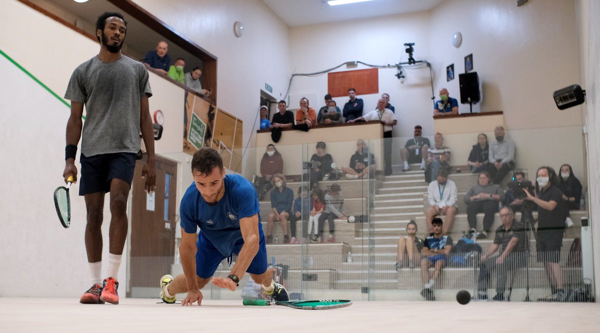 End of the run for Sergio as top seed @Sebsquash wins three tough games ...

[1] Sebastien Bonmalais (Fra) 3-0 Sergio Garcia Pollan (Esp)  11-6, 11-9, 11-5 (41m) https://t.co/NhpFLhSgRH