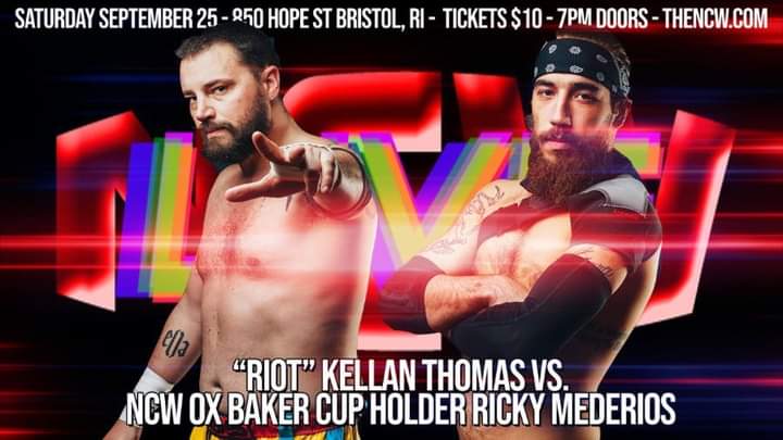 Former #NCW Champion <a href="/VivaLaRIOT/">R.I.O.T. Kellan Thomas</a> knows a thing or two about being a tag team wrestler becoming a singles. This Saturday <a href="/cutterkowalski/">Ricky Medeiros</a> goes one on one with RIOT as he prepares for his NE title opportunity October 8th. #wrestling #upcomingevents #BristolRI #Bristol #NCW2021
