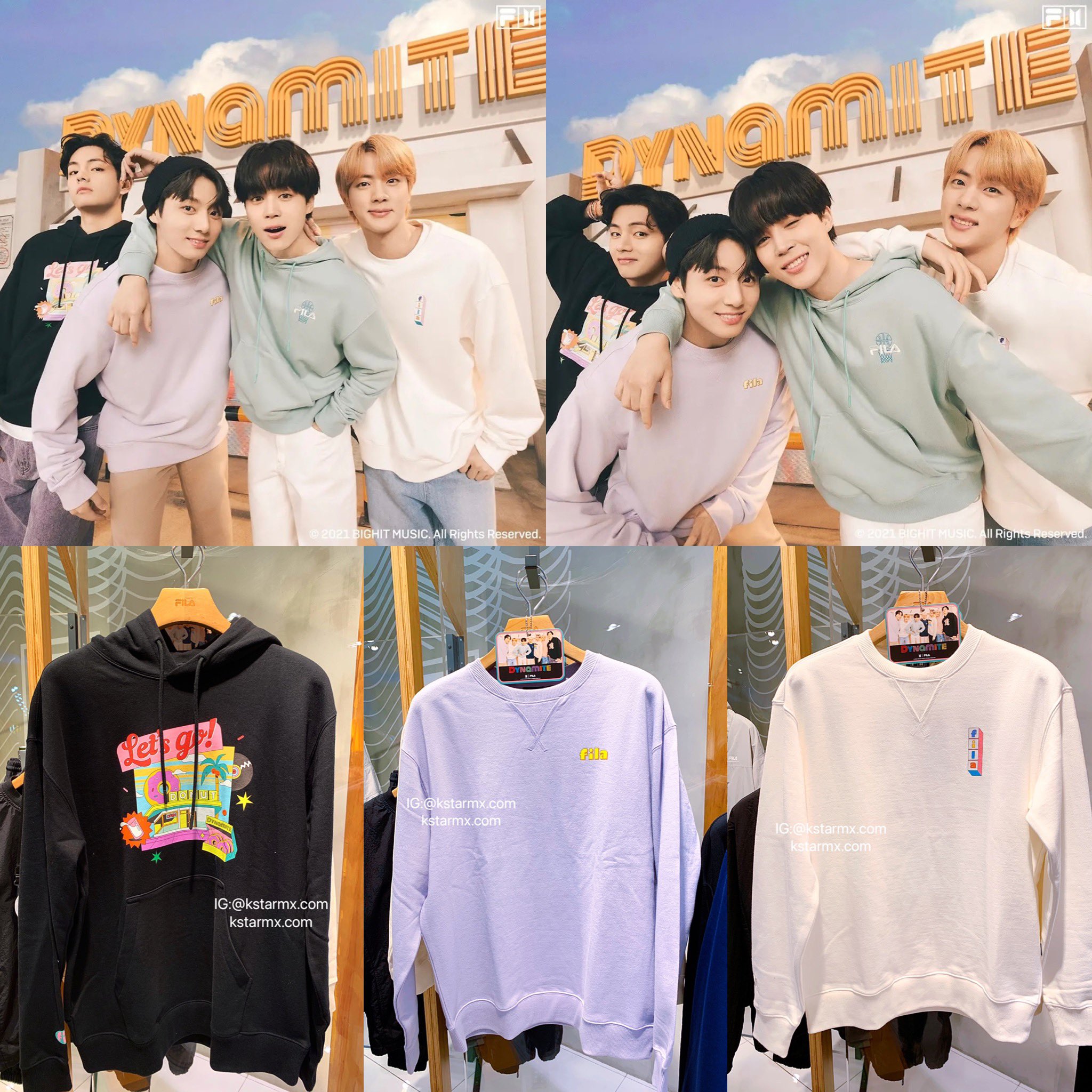 FILA X BTS] BTS Official Dynamite Collection J-HOPE Hoodie (+ Keyring –  K-STAR