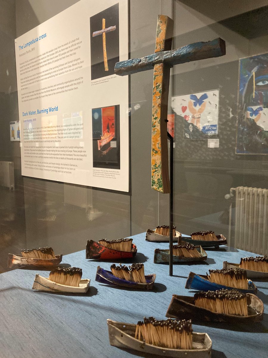 The Lampedusa Cross and boats for Dark Water, Burning World