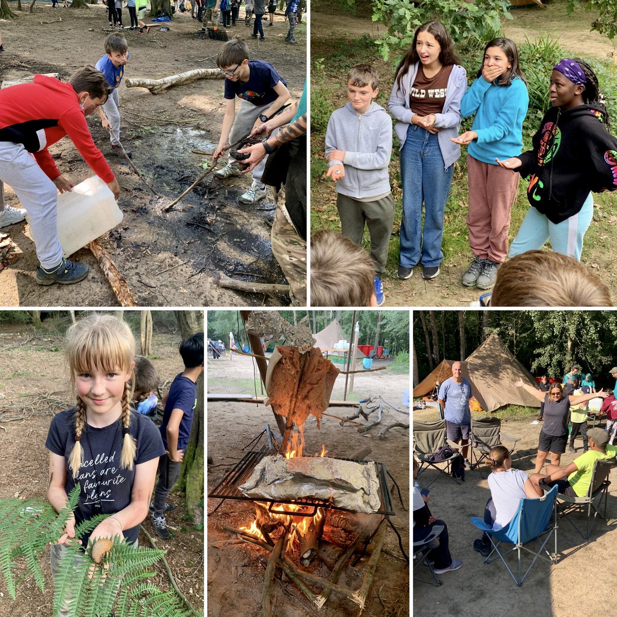 Roundwood_Park's tweet image. Our second group of wilderness warriors are enjoying more sunshine today; fish eyes for lunch and a new camp pet 😝
#campwilderness #weloveslugs #wedontlovefisheyes