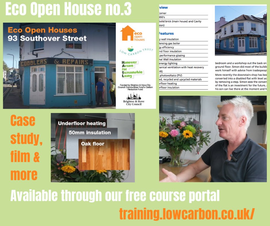 💚 We hope you enjoyed last night's webinar 💚 Now take a look inside another Eco House featuring: #insulation #LowEnergyLighting #MVHR #Solar #Recycled & #upcycled materials & #UnderfloorHeating Register for free through our training portal bit.ly/EOHTrn