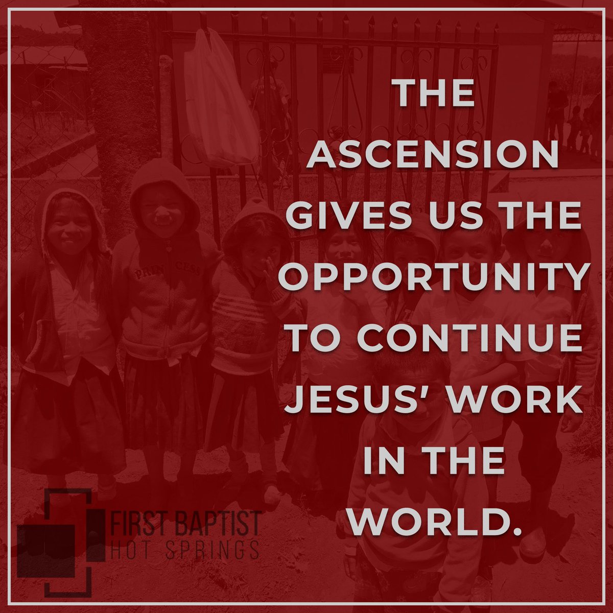 Just before Jesus ascended, He said, “But you will receive power when the Holy Spirit has come on you, and you will be my witnesses in Jerusalem, in all Judea and Samaria, and to the end of the earth." - Acts 1:8