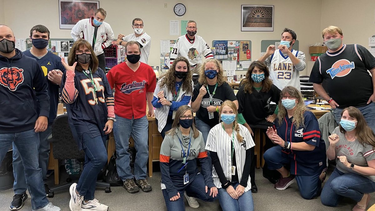 Yorkmath (@yorkmath) on Twitter photo Look at this spirit week enthusiasm and these athletic poses from our Math Fam here at York!
Impromptu softball/basketball/football game later?
If so, we're there &...WE'LL WIN (just like this spirit competition :) )! <a href="/shahebags/">Shahe Bagdasarian</a> <a href="/ajroub/">(((AdamRoubitchek)))</a> <a href="/mls924/">Meredith Sheriff</a> <a href="/Yorkactivities/">York High School Activities</a> <a href="/York_StuCo/">York Student Council</a> Look at this spirit week enthusiasm and these athletic poses from our Math Fam here at York!
Impromptu softball/basketball/football game later?
If so, we're there &...WE'LL WIN (just like this spirit competition :) )! <a href="/shahebags/">Shahe Bagdasarian</a> <a href="/ajroub/">(((AdamRoubitchek)))</a> <a href="/mls924/">Meredith Sheriff</a> <a href="/Yorkactivities/">York High School Activities</a> <a href="/York_StuCo/">York Student Council</a>
