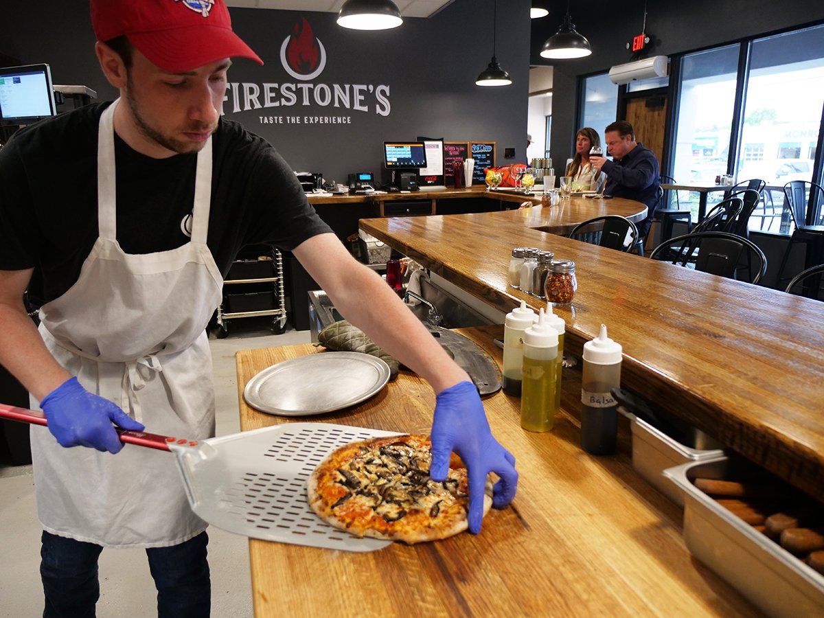 🔥🔥 <a href="/GordonsButcher/">Gordons Butcher & Market</a> #Firestone's Restaurant &amp; Bar, and Cap &amp; Cork's Beer and wine. 3 concepts seamlessly blended into one beautiful location. What do they all have in common? The all see the benefits of our Marra Forni rotating deck oven!  💪🔥