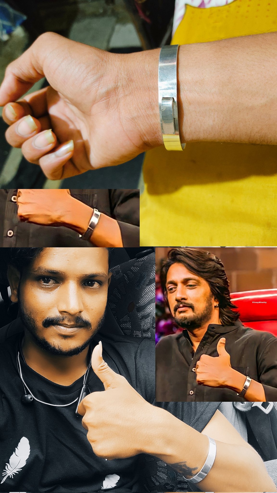 Kiccha sudeep hand bracelet best sale