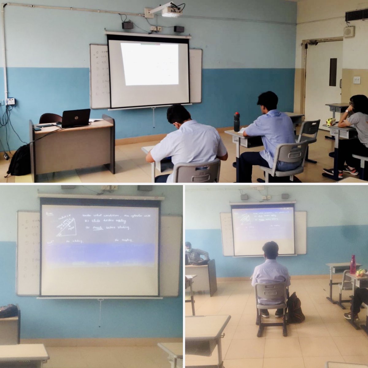 Fiitjee_Noida's tweet image. Offline Classes Resume at #FIITJEENoida Centre in Hybrid Mode!
We have once again started the Offline Classes following all COVID-related gov. Guidelines. All arrangements have been made for students to access the same class LIVE online if not able to join the class.