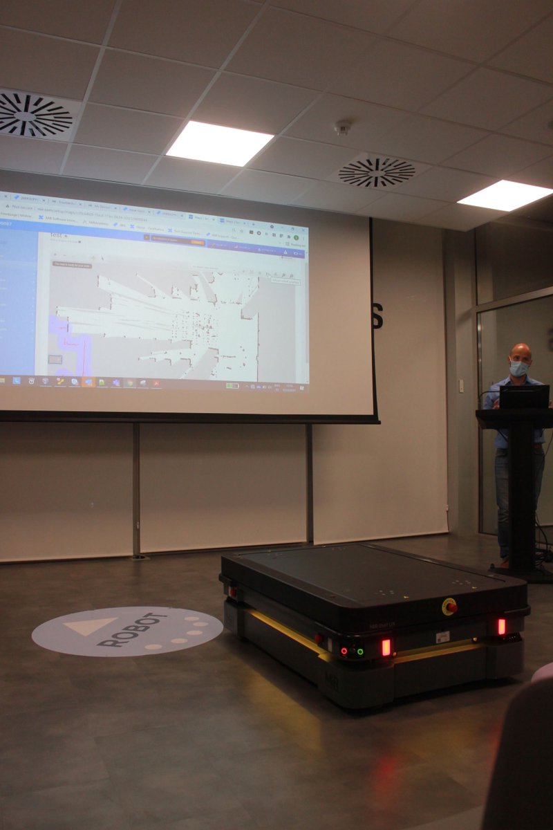 _TheConstruct_'s tweet photo. Day 3 of the #ROS2 #Industrial On-Site Workshop ended with a visit to MiR - Mobile Industrial Robots, the company that produces & develops incredible #mobile #robots for professional use. Check out their robot lineup: https://t.co/6RaD2MXIFZ
#GoROS2 #ROSdevelopers #robotics #AI https://t.co/WyZHPvjYWp