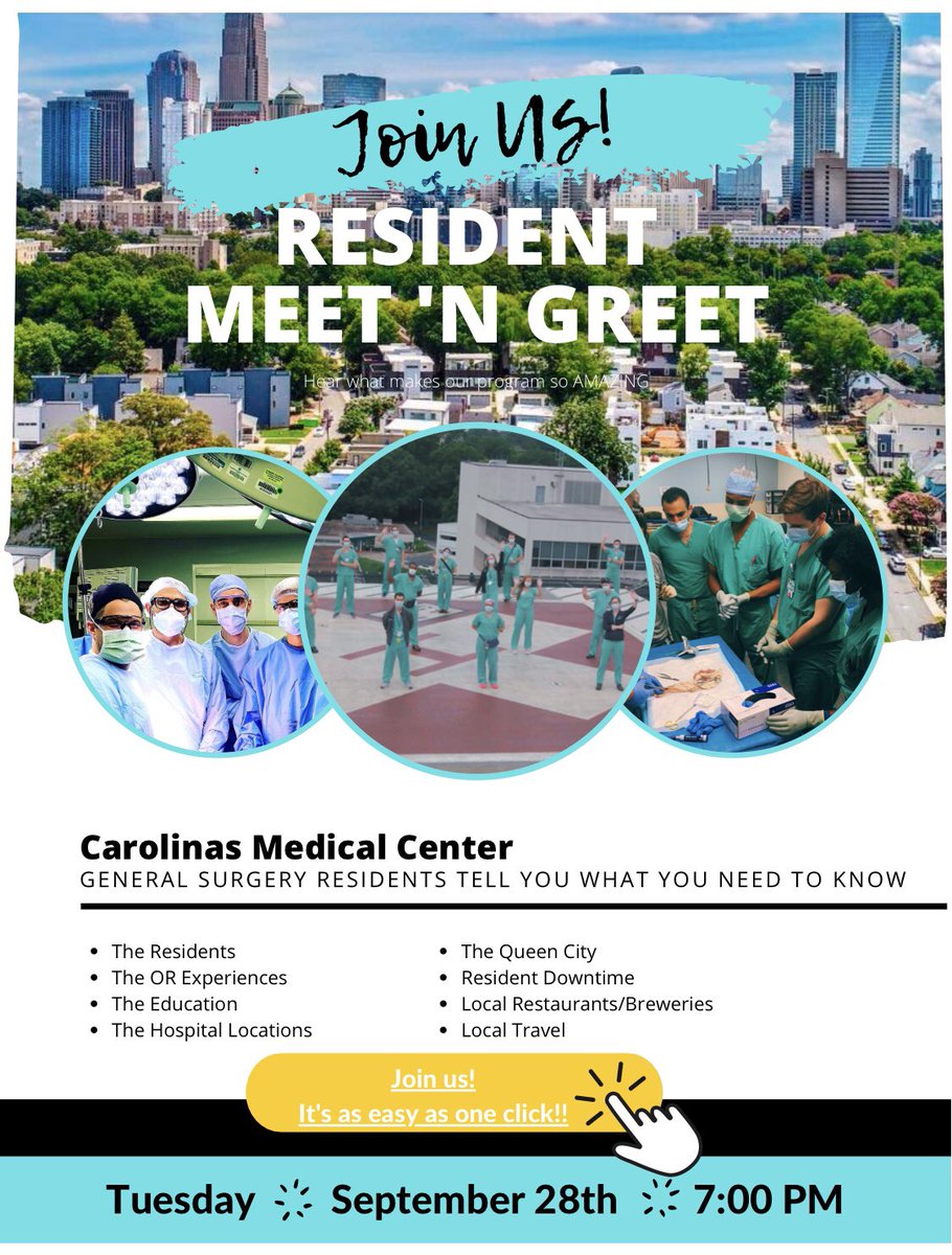 All MS-4 general surgery applicants are encouraged to join us this upcoming Tuesday 9/28 for our Resident Meet & Greet! Zoom: us02web.zoom.us/j/88170421088?…