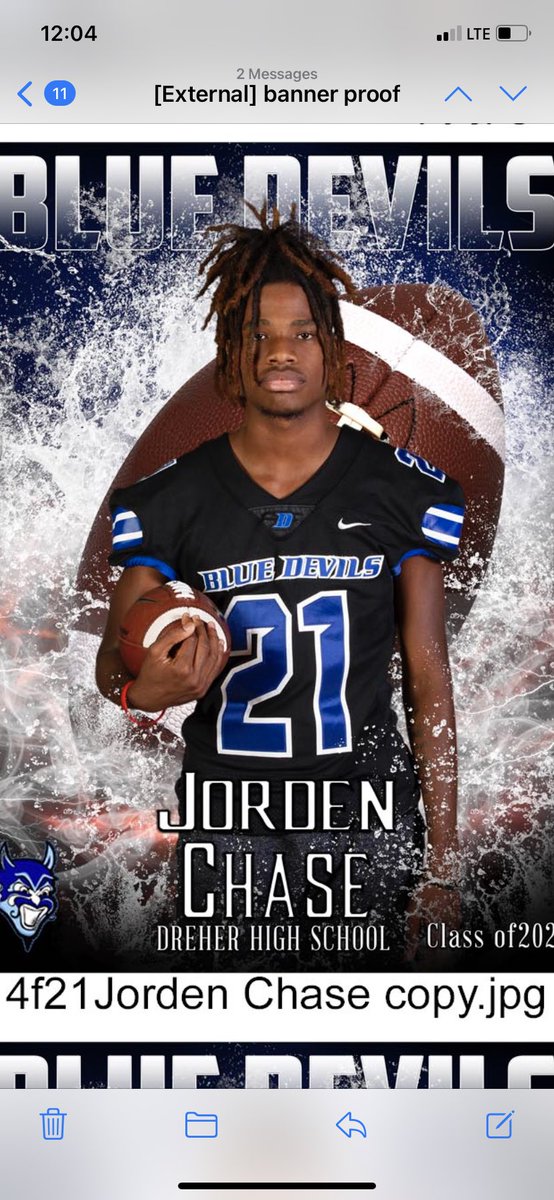 Today our Senior Spotlight is on Jorden Chase. JC is s first year Varsity player and is doing a great job. He’s worked really hard in the weight room and on the field! He made some big plays last Saturday. JC is also a member of our Track program! Proud of you JC!
