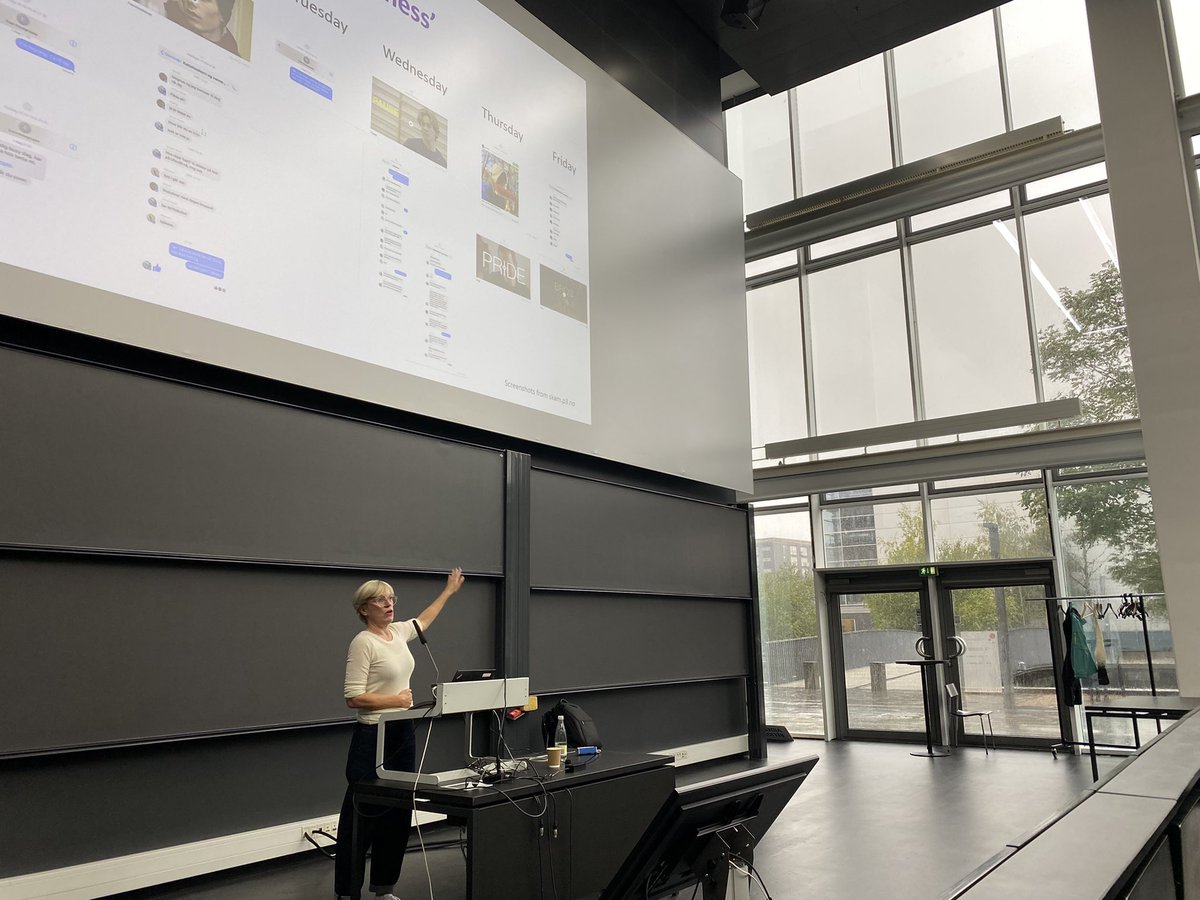 Great guest lecture on The Legacy of SKAM by #vildess today. It’s wonderful to be able to have IRL real time storytelling lectures by clever international colleagues again 👍