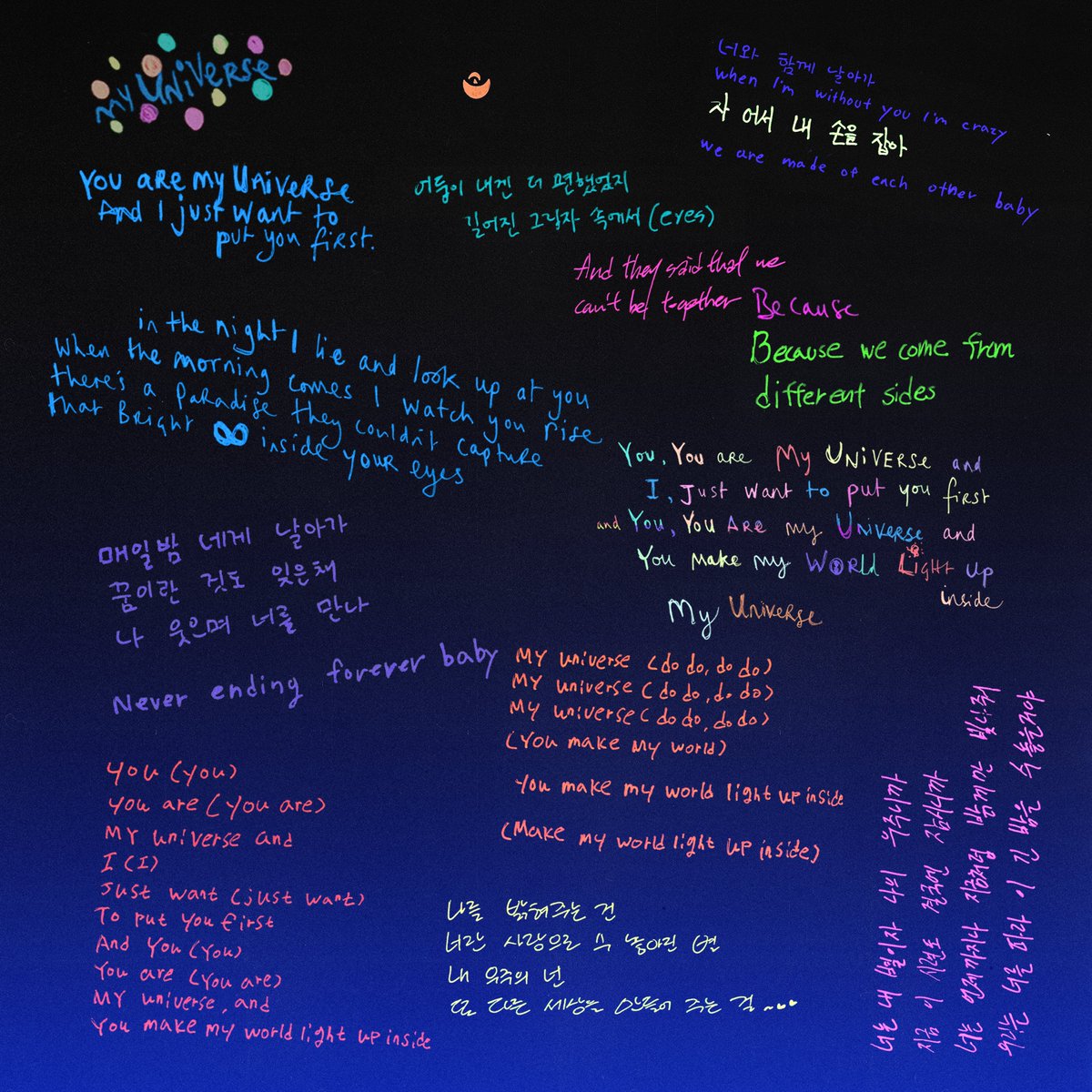 Coldplay my universe