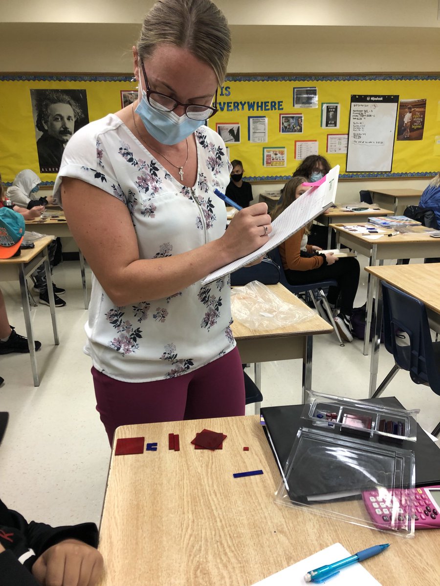 Loving how Ms. Grieve is using manipulatives and recording observations in her math class! ⁦<a href="/ClarkeRoad/">Clarke Road SS</a>⁩ ⁦<a href="/TVDSBmath/">TVDSBmath</a>⁩ #awesometeacher