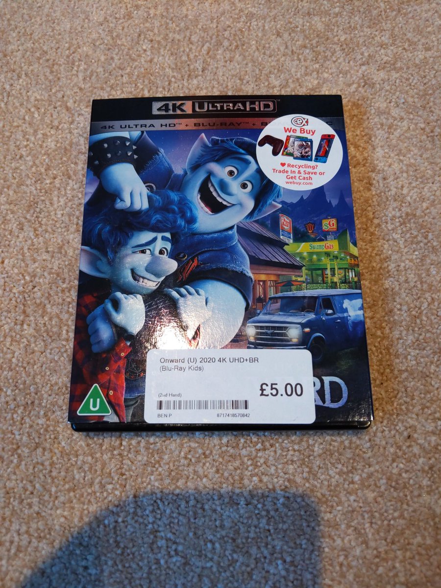 ajlbluray's tweet photo. So I think I've found the best 4k Blu ray bargain of all time. Do you agree? What is yours? #Onward #4kbluray #physicalmedia https://t.co/3F3B5QtBfT