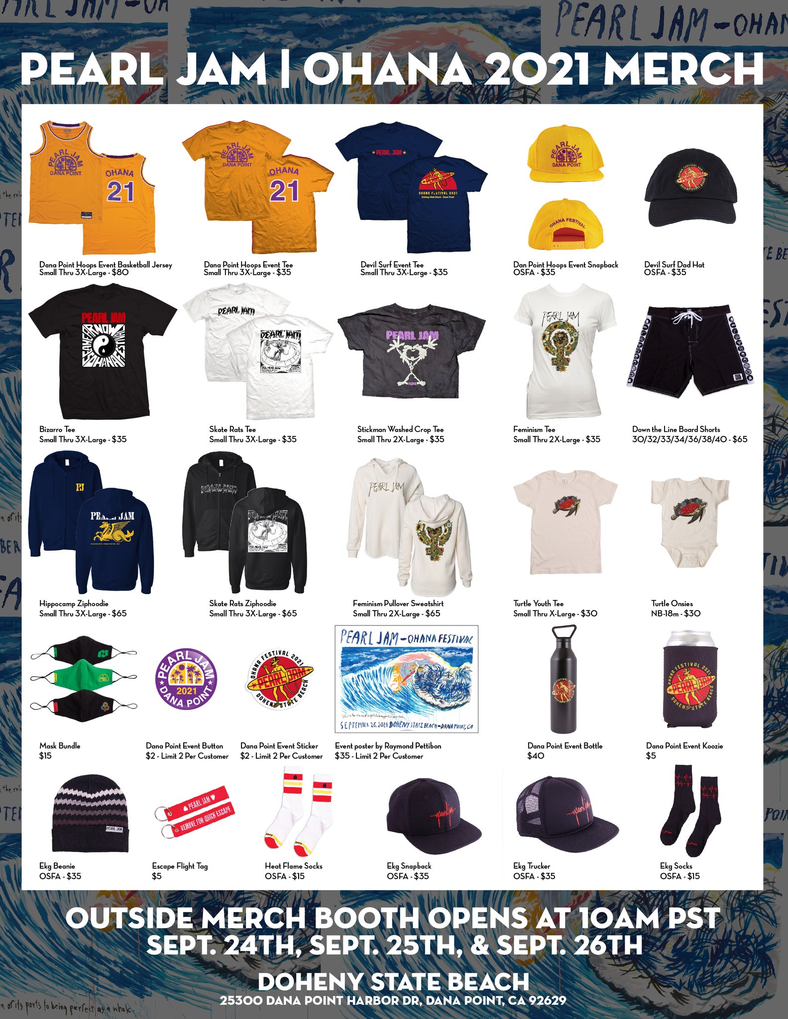 Pearl Jam on Twitter ".TheOhanaFest x Pearl Jam merch available at