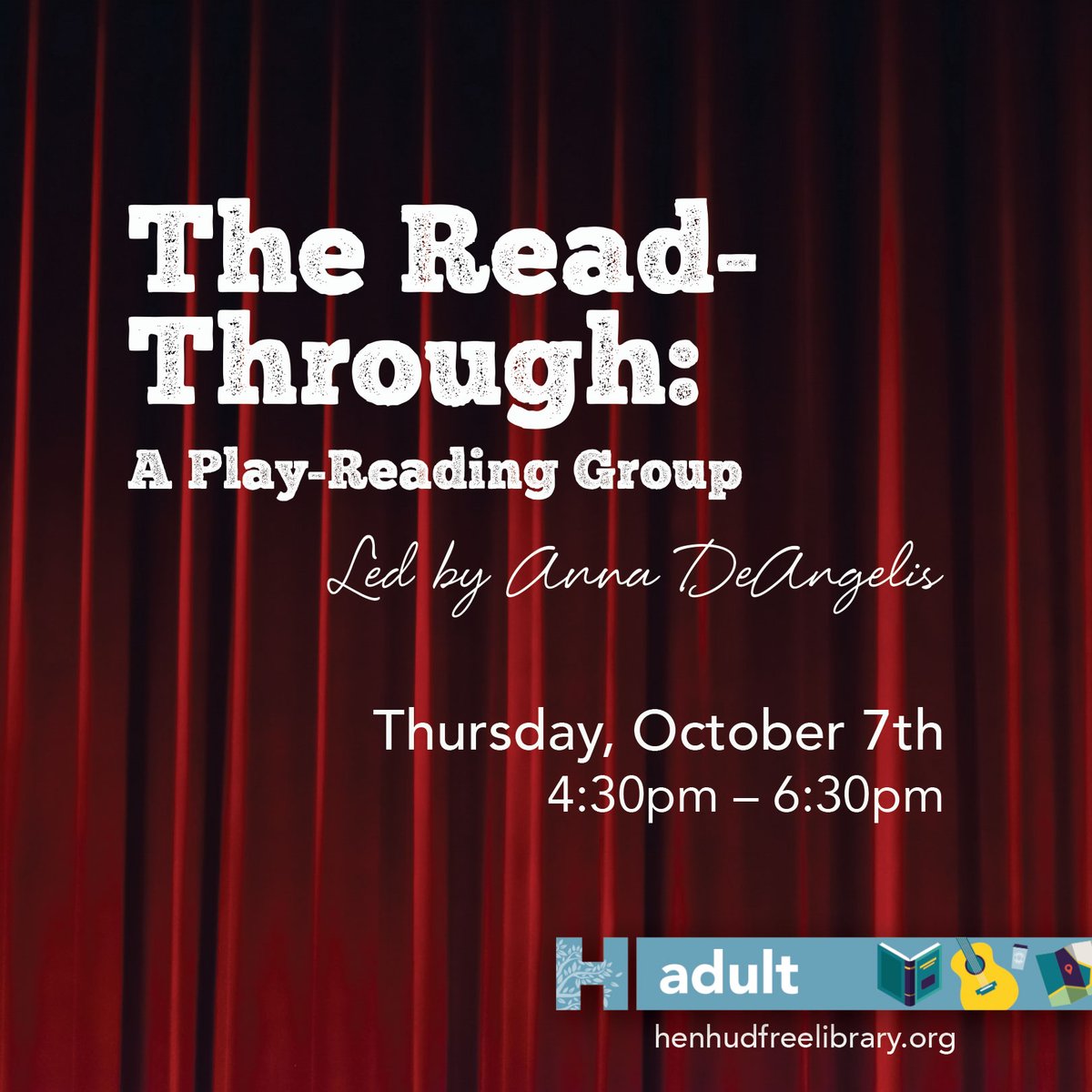 Inexperienced and experienced readers are welcomed. Copies of the play will be available at the Circulation Desk. Mask-wearing and social distancing are required. October’s play: “Broadway Bound,” by Neil Simon. Visit our website to register.

#broadwaybound #neilsimon https://t.co/RTZGzw39yS