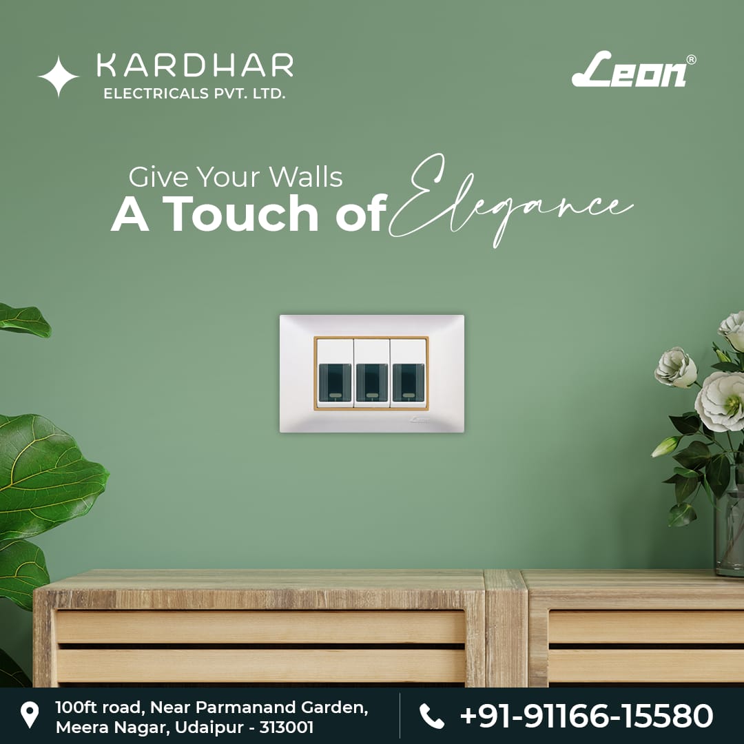 KardharE's tweet image. Elegance isn&apos;t just about being noticed- it&apos;s about being remembered. So switch over to Leon Switches that stand out and stand apart on the strength of their design.

#leonswitches #switchdesign #switches #leonswitch #switchesdesign #interior #kardharElectricals #Udaipur