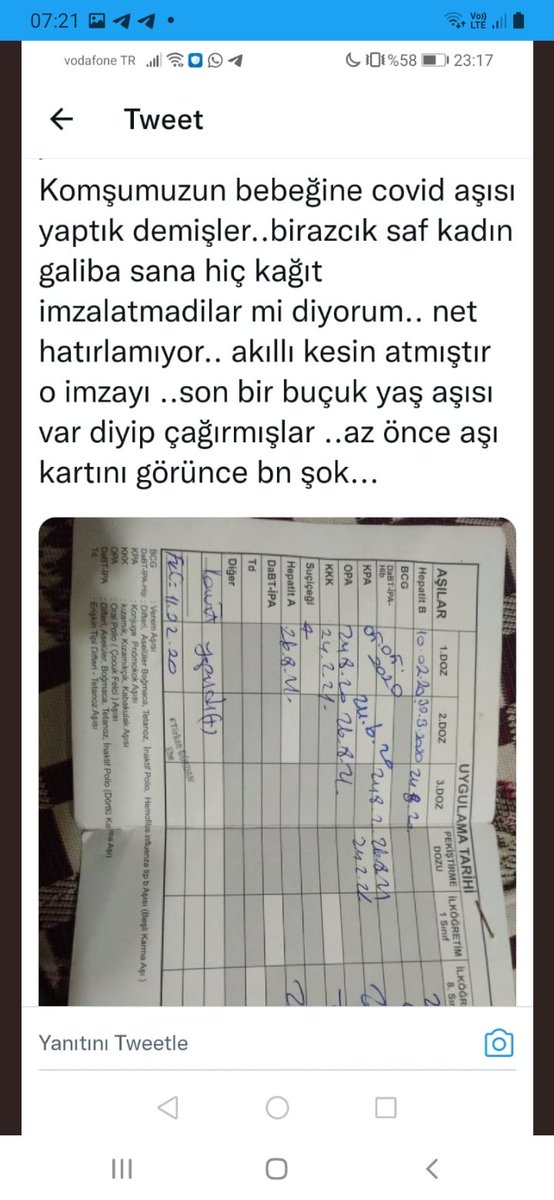 Aşıyı yanlışlıkla vuran sağlık görevlisi not ederken de mi yanlışlıkla not ediyor

Bu yanlışlıkla yapıldığı söylenen aşıları kimlerin çocuklarına kimler tarafından uygulandığı tespit edilip araştırılmalı incelenmeli
 #DenekDegilBebek 
#DrZaferKurugölTutuklansın