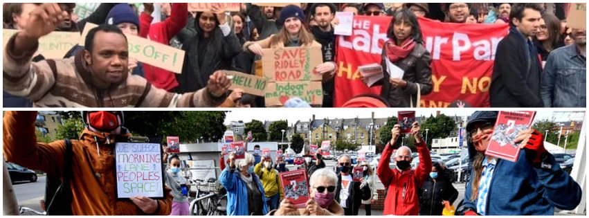 SaveRidleyRoad's tweet photo. Join us and @MOPSCampaign outside Hackney Town Hall, 6 p.m. Weds 20 October, to demand @hackneycouncil prioritises the needs of residents for social housing, affordable markets, and community spaces. 

Retweet, share, invite friends and neighbours! 

https://t.co/QHoEzvC2FJ https://t.co/mZJhIcnyRQ