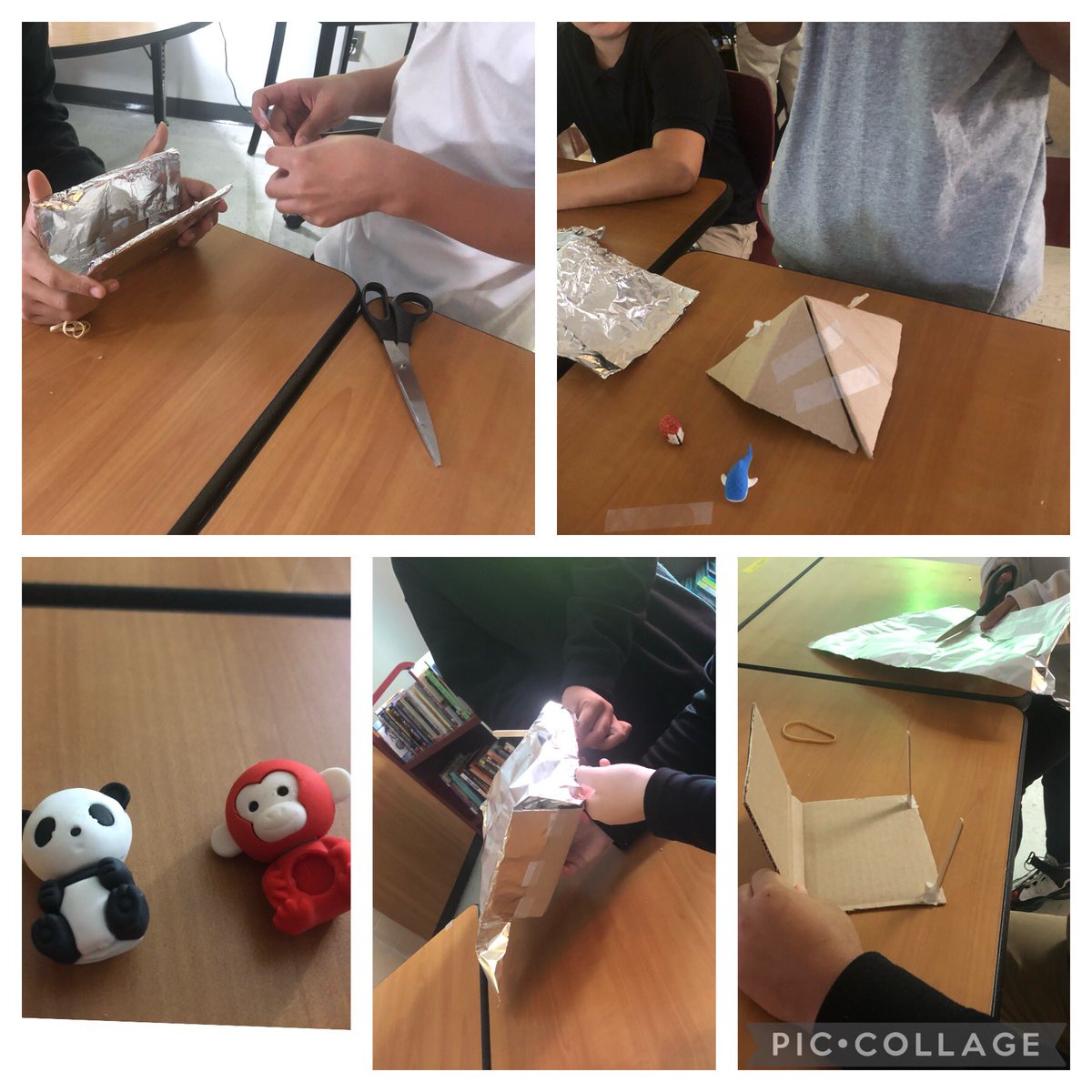 Claire Goins (@ms_cgoins) on Twitter photo Building survival shelters for our desk pets #hatchetstem <a href="/Newark_Schools/">Newark City Schools</a> Rain test up next Building survival shelters for our desk pets #hatchetstem <a href="/Newark_Schools/">Newark City Schools</a> Rain test up next