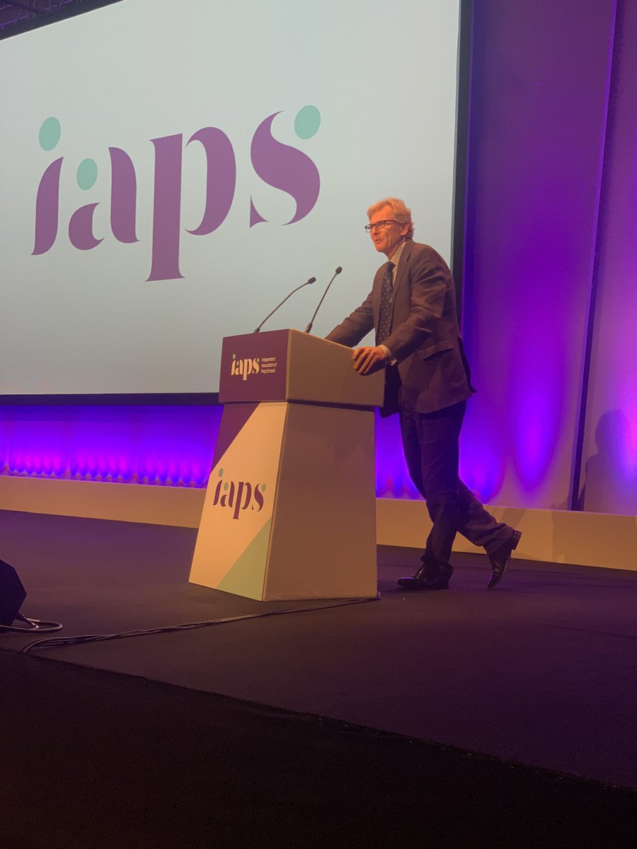 A giant in the @iapsuk world, Philip Evitt of @HighfieldSch introducing @FarrClarissa this afternoon.