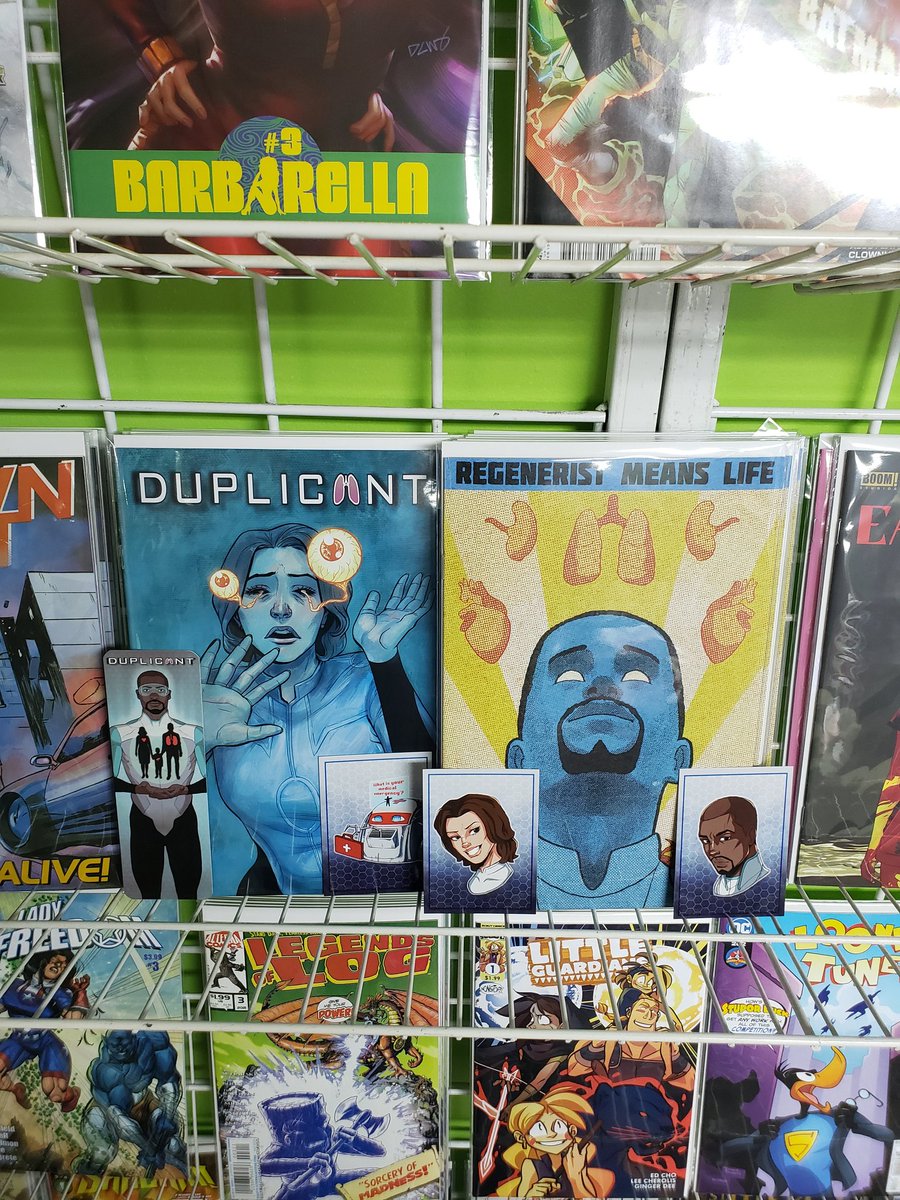 Duplicant Issue 3 at @JAFComics!  They have both covers and some goodies I left behind. Jaf also ships so if you can't get your copy in person, they can send your way. 

#comics #comicbooks #duplicantcomic #duplicant #scifi #indiecomics #makecomics #newcomics #newcomicswednesday