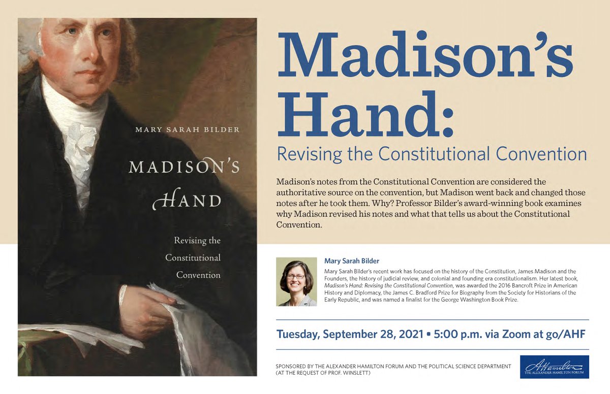 Hamilton Forum at Middlebury tweet media