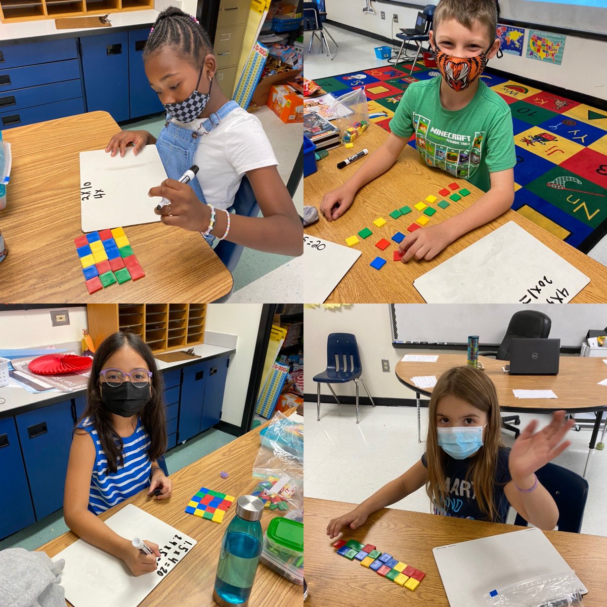EmilyNycz's tweet photo. How could the ants go marching? 3.OA.1 Day 3! @ManningOaksFCS @FultonCoSchools @SauzierIRR https://t.co/gNvT894MA9