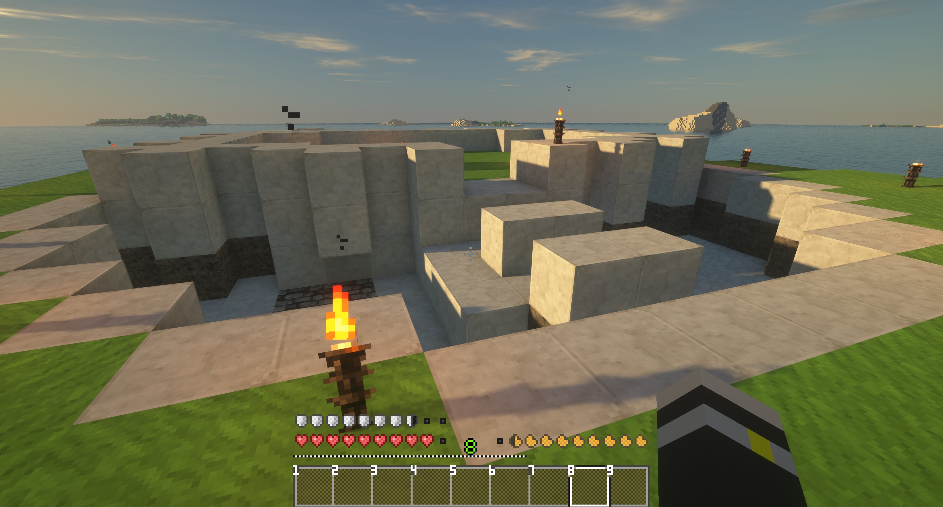 火鉢 囲炉裏 マイクラ進捗 囲炉裏 ついに家を建て始める ブランチマイニングをほとんどしていない影響もあり閃緑岩が足りない あと地下に魔剣型ネザーゲートを作るために掘ってたら 予定高度にたどり着く前に海底をぶち抜いて水が降ってきた どう