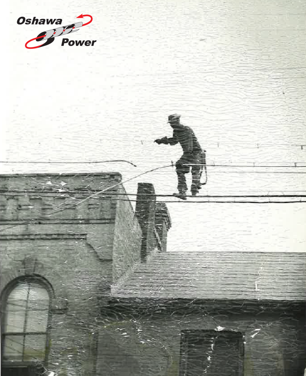 oshawapower's tweet photo. In the early days linework could be a real balancing act!
Today our team has higher safety standards but it can still be dangerous work. We appreciate the work our linespeople do each and every day to keep your lights on! #ThrowbackThursday #Since1887
π·:OPUC linesman (c.1916) https://t.co/3QVY7S6PxK