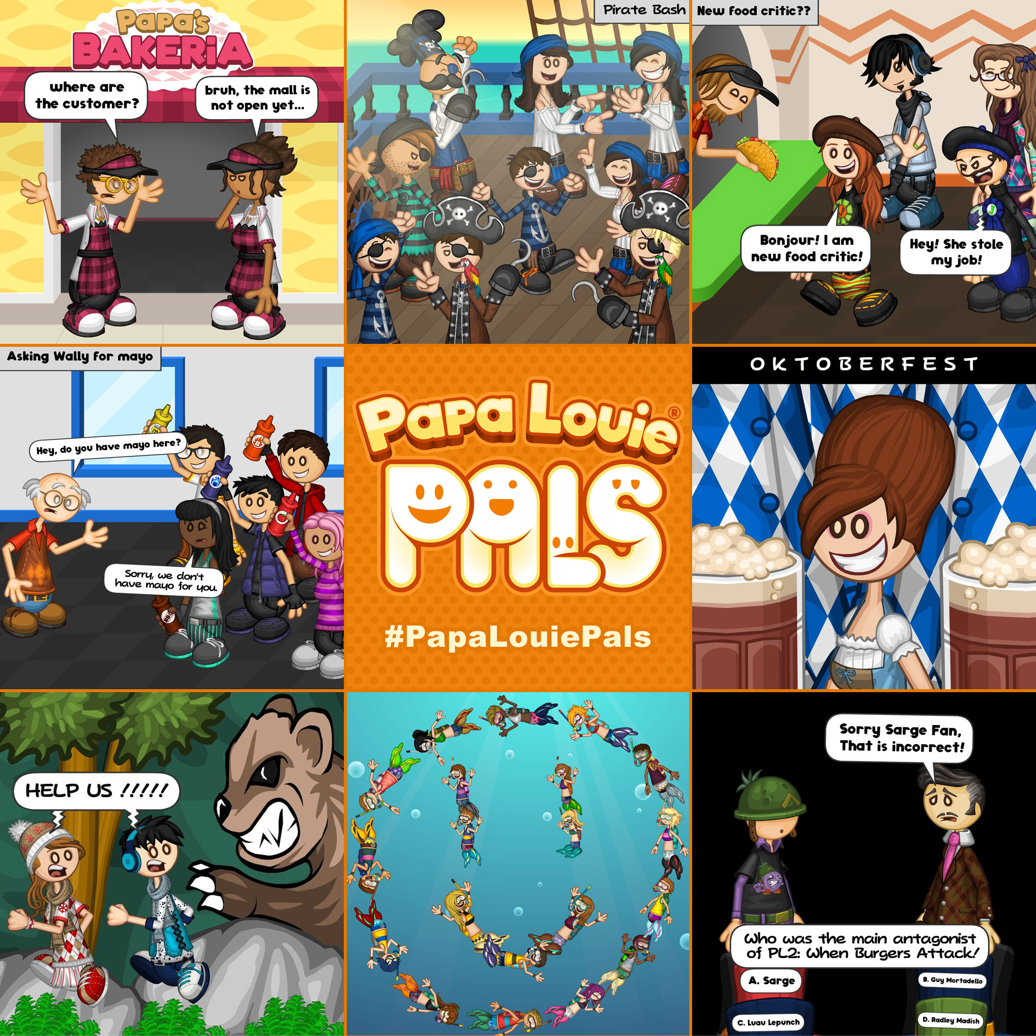 Flipline Studios on X: Papa Louie Pals: Fan Scenes!   #PapaLouiePals  / X