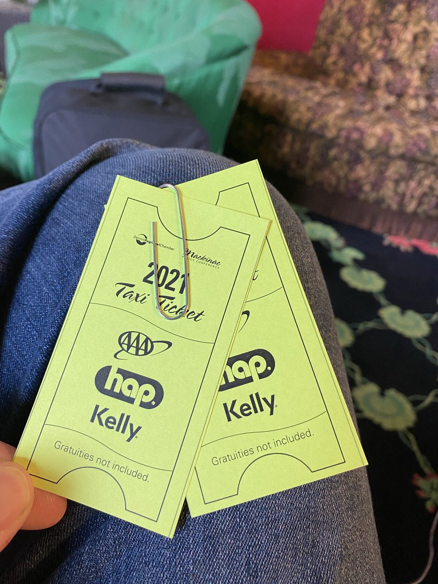 Mackinac conference attendees: If you’re still on the island or headed to the ferry dock, give your remaining horse taxi tickets to any driver. Each ticket is $6 for them. Many tickets get thrown away each year. Those men and women could use the end-of-season boost in pay.