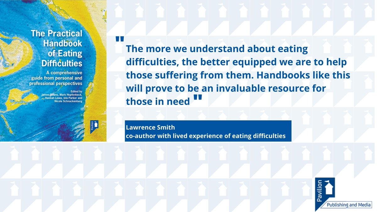 The Practical Handbook of Eating Difficulties is available to pre-order. Co-author Lawrence Smith who has lived experience of eating difficulties gave his thoughts...

Learn more about the book: pavpub.com/mental-health/…

#eatingdisorder <a href="/LomSmith/">Lawrence Smith</a> <a href="/jamesldowns/">James Downs</a> <a href="/hannahkatelew/">Dr Hannah Lewis</a>