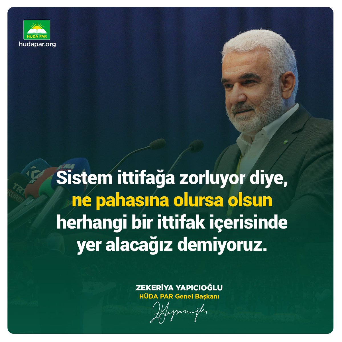 #HÜDAPARaİhtiyaçVar