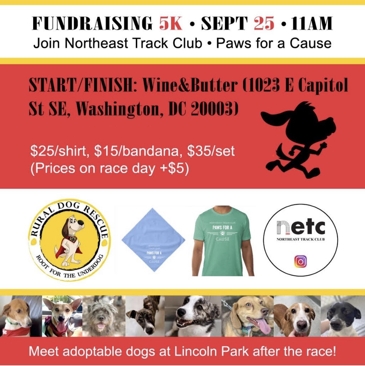 .<a href="/PoPville/">PoPville</a> pls share! 5k this Saturday with adoptable dogs at Lincoln Park!