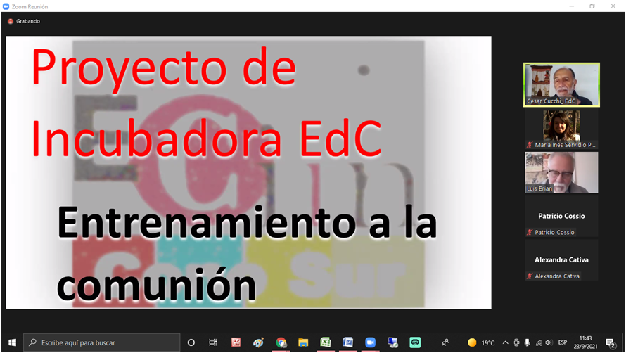 ArgentinaEdc's tweet photo. Proyecto de Incubadora EdC 
Investigación de María Inés Silvestro, presentada por Luis Erian y Cesar Cucchi. https://t.co/aVYG8VSBTr