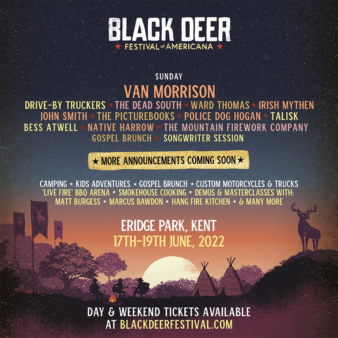 👀 #BlackDeerFest ✔️ Day splits announced ✔️ More great artists revealed ✔️ Tickets selling fast ✔️ Further announcements coming 🗯 Utterly irresistible… - @UKFG 🎟👇 blackdeerfestival.com/tickets/