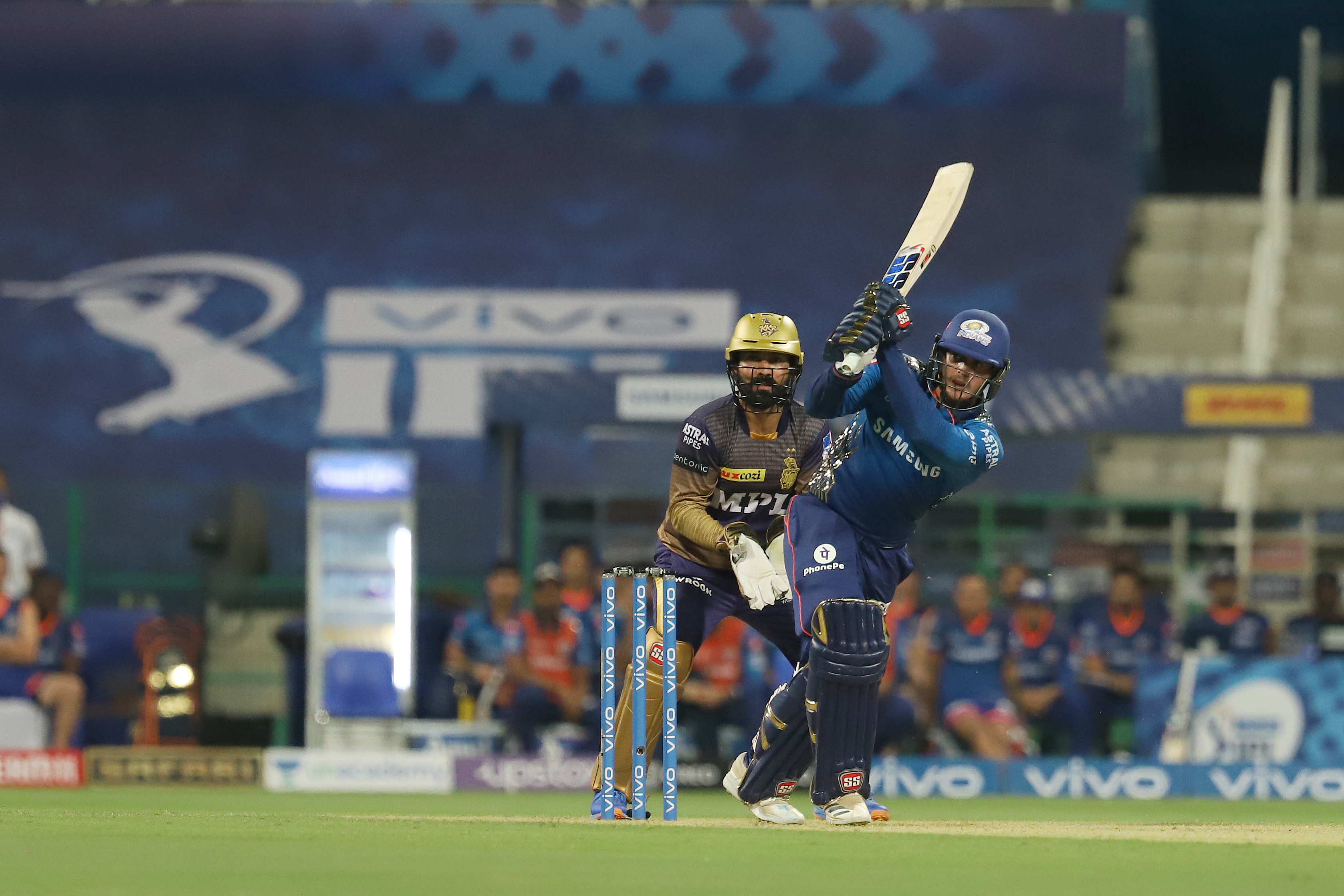 Quinton with a half-century against KKR - MI vs KKR - IPL 2021 - Sportz Point