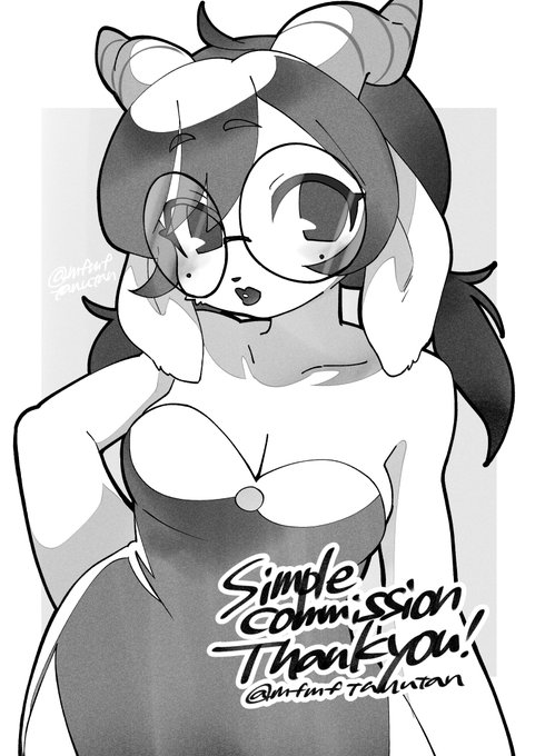 skebで納品したデジタルスケブです
白黒アニメのようなキャラクターだそうです 