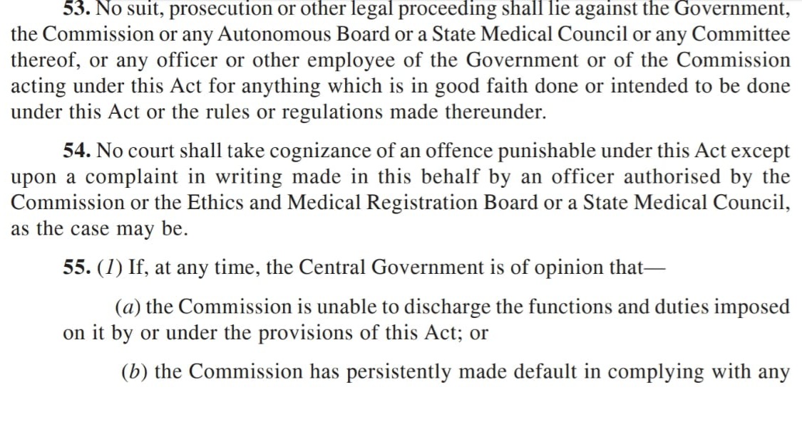 Plz frame rules for implementing clause 2 of section 34 of NMC Act 2019. Appoint district officers under section 54 of NMC Act 2019 to act on Unqualified Medical practitioners (Quacks) @mansukhmandviya @OfficeOf_MM @NMC_IND @MoHFW_INDIA @ReformsHrda @ApHrda @apjuda1 @UnitedRda