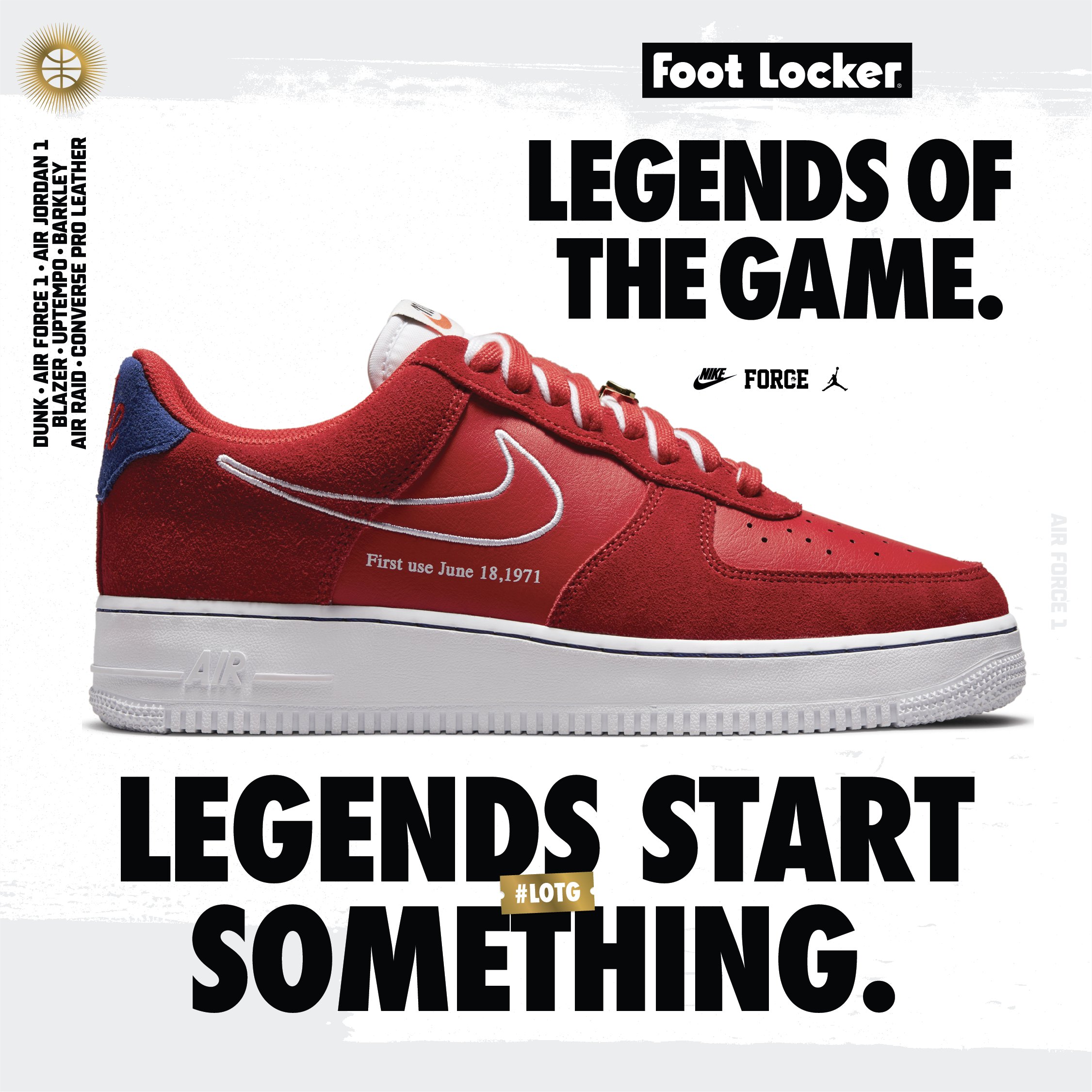 Foot Locker on Twitter: "50 YEARS of Swoosh #Nike Air One available online. Shop: https://t.co/CWDXzf2RFS https://t.co/Q9MLZObE9S" / Twitter