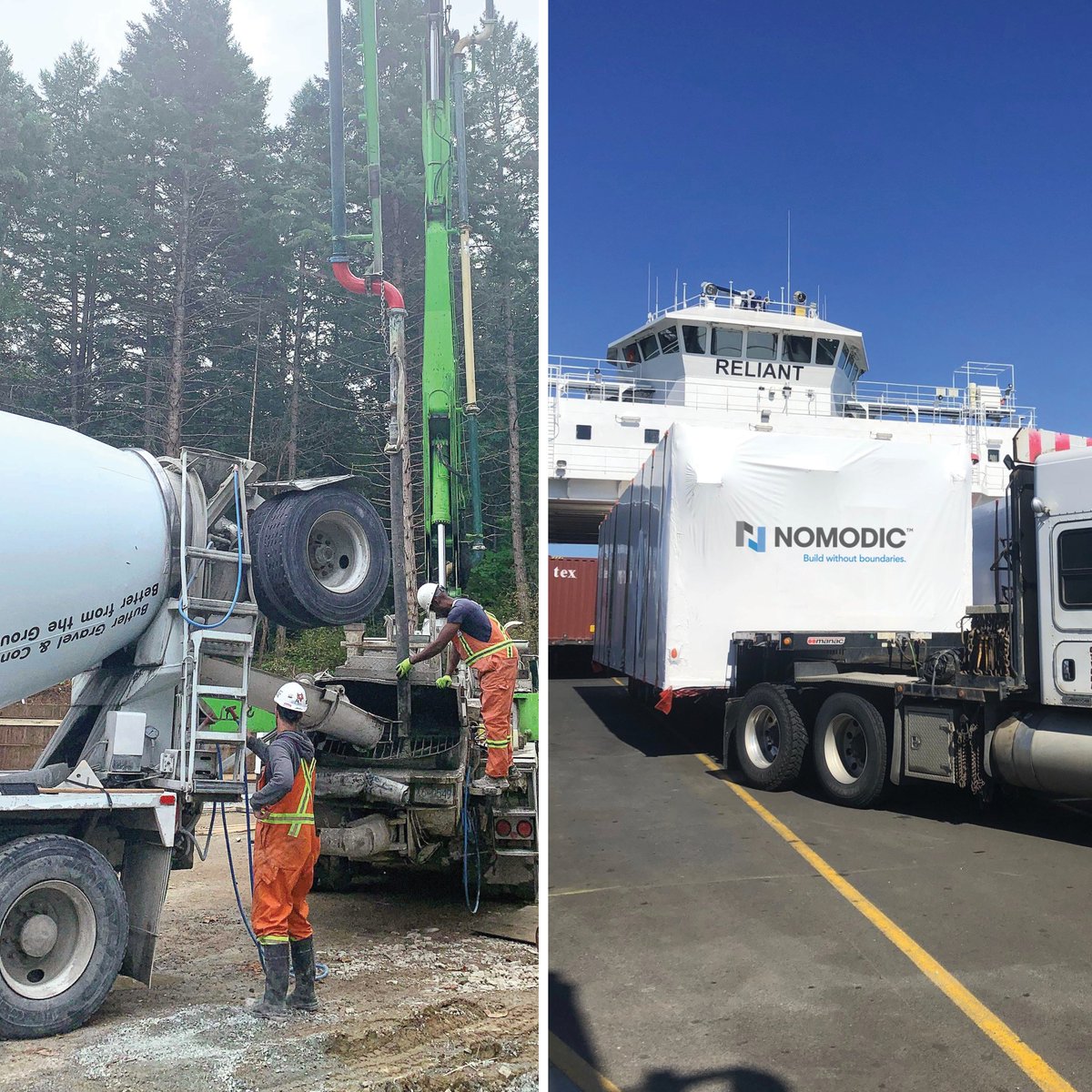 Nomodic's tweet image. The #modularadvantage in action! While the foundation is being completed on site, modules have been shipped for our 12-suite #supportivehousing complex for Pauquachin First Nation in #Saanich on Vancouver Island.

#LeavingThingsBetter #AffordableHousing #Modular #Construction