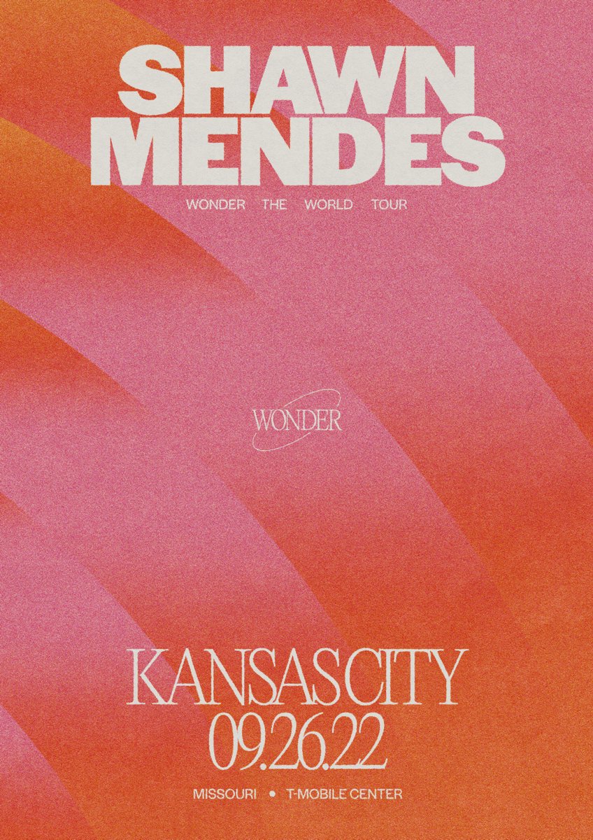 9/26 Kansas City, MO #WonderTheWorldTour wonderthetour.com