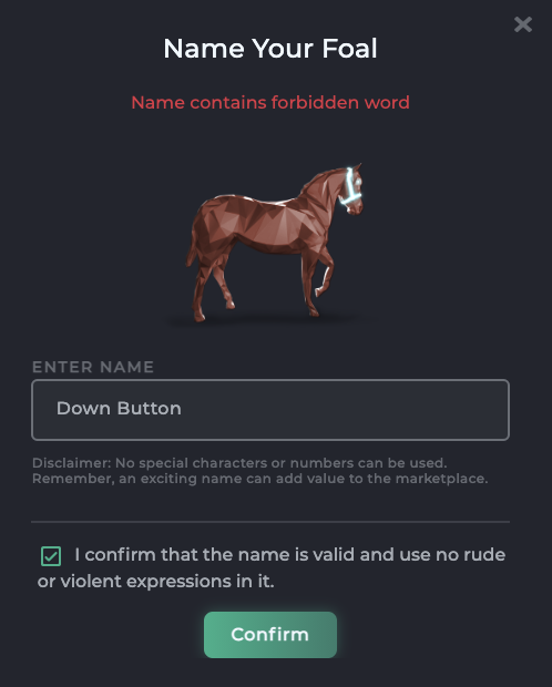 Vexus_Stables's tweet photo. What is the forbidden word here? https://t.co/GPwUL1WaXx