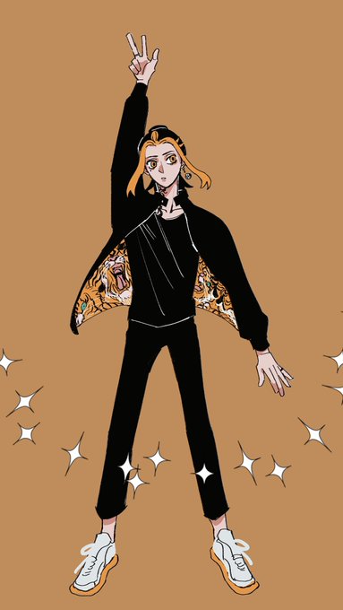 「blonde hair print jacket」 illustration images(Latest)