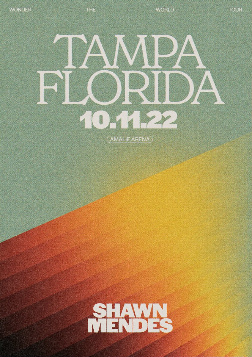 10/11 Tampa, FL #WonderTheWorldTour wonderthetour.com