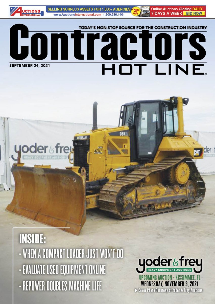 Contractors Hot Line (@chlweekly) on Twitter photo The September 24th Issue of Contractors Hot Line is now available!
secure.viewer.zmags.com/publication/6b…
#contractors #construction #equipment <a href="/yoderandfrey/">Yoder&Frey Auctions</a> The September 24th Issue of Contractors Hot Line is now available!
secure.viewer.zmags.com/publication/6b…
#contractors #construction #equipment <a href="/yoderandfrey/">Yoder&Frey Auctions</a>