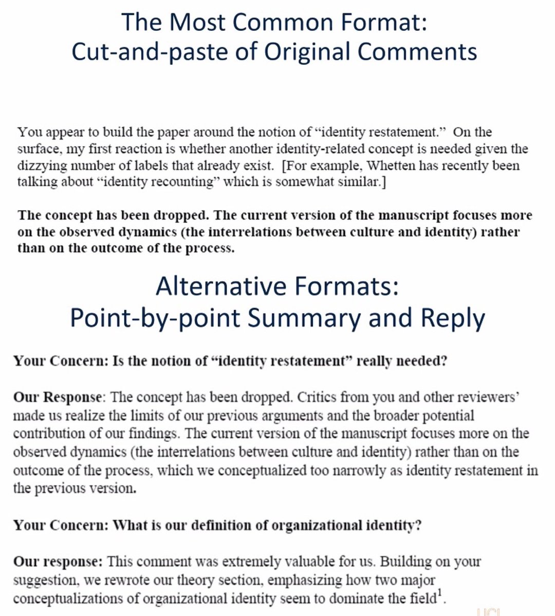 Ao_JingNing's tweet image. 👍 Davide Ravasi: How to respond to R&amp;amp;R:

1 Remove anything that is not needed to support arguments but may confuse reviewers 

2 If something doesn’t work, let it go. Don’t get emotionally attached

3 If it’s not broken, don’t fix it.