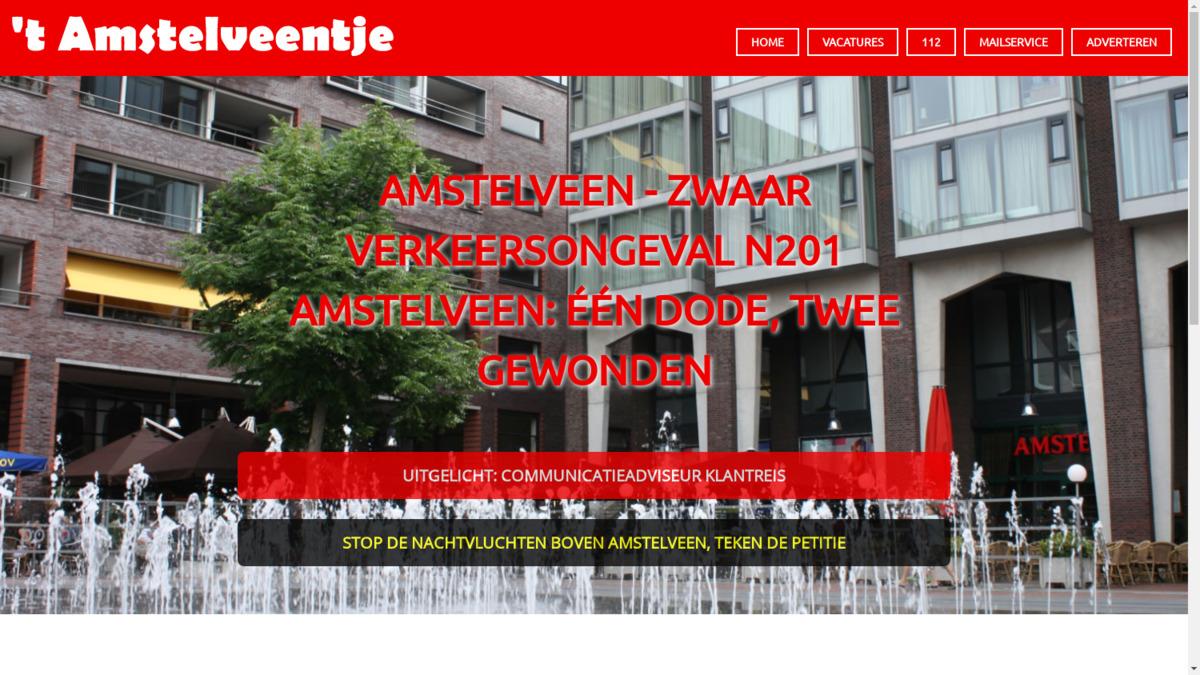 Amstelveen - Zwaar verkeersongeval N201 Amstelveen: één dode, twee gewonden